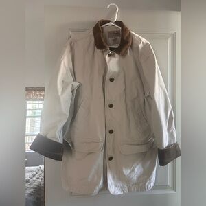 L.L. Bean Men's Beige Chore Coat Jacket